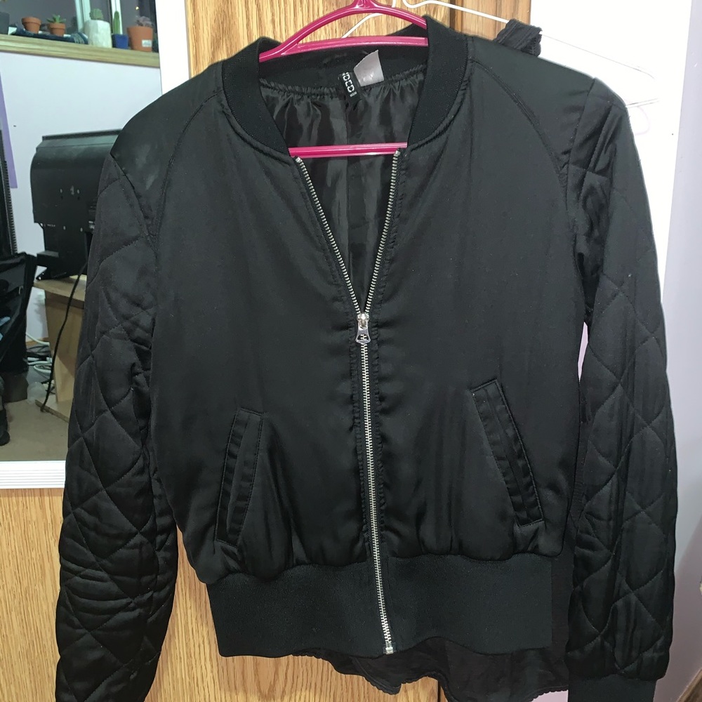 Black Bomber Jacket H&M